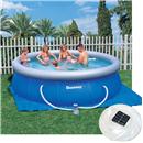 Piscina Fast Set 6.844L Bestway com Filtro 220V + Lâmpada Solar + Lona