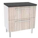 Balcão Colormaq Euro Kitchen com 2 Gavetas - Marfim