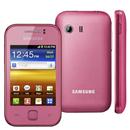 Celular Desbloqueado Vivo Samsung Galaxy Y GT-S5360 Rosa com Android 2.3, Wi-Fi, 3G, GPS, Câmera 2MP, MP3, Touch Screen, Fone de Ouvido e Cartão 2GB