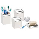 Conjunto para Banheiro Quadrata 1986100 Brinox com 4 Peças - Branco