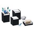 Conjunto para Banheiro Quadrata 1986105 Brinox com 4 Peças - Preto