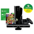 Console Microsoft Xbox 360 com 250GB de Memória + Kinect + Jogo Kinect Adventures + Xbox Live Gold - 3 Meses