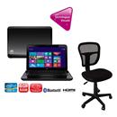Notebook HP Pavilion g4-2220br com Intel® Core™ i3-3110M, 6GB, 500GB, HDMI, Bluetooth, LED 14" e Windows 8 + Cadeira Home Office One - Preta