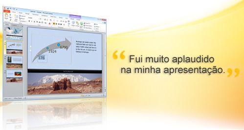 Microsoft® Powerpoint® 2010 - exemplo de tela