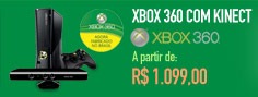 XBOX 360 com KinectVeja Também Jogos e Acessórios