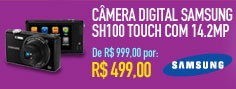 Câmera Digital Samsung SH100 Touch com 14.2MP