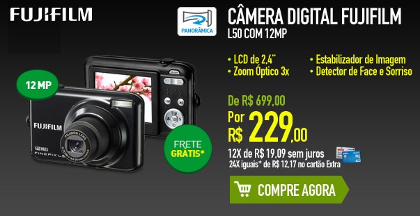 Câmera Digital Fujifilm L50 com 12MP
