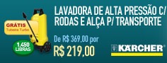 Lavadora de Alta Pressão Kärcher K2.170 com Rodas e Alça para Transporte