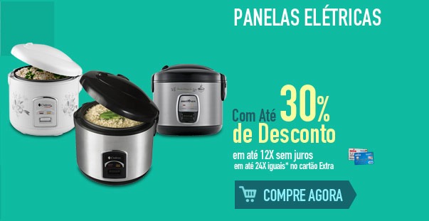 Panelas Elétricas com Até 30% de Desconto