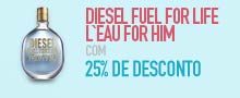 Diesel Fuel for Life L`eau for Him Eau de Toilette Masculino com 25% de Desconto