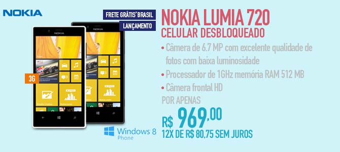 Nokia Lumia 720 Celular Desbloqueado 