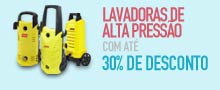 Lavadoras de Alta Pressão com até 30% de desconto