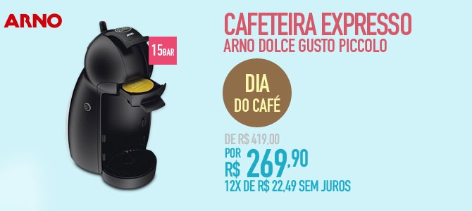 Cafeteira Expresso Arno Dolce Gusto Piccolo