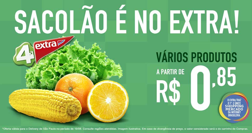 Agora você compra alimentos e bebidas pelo site