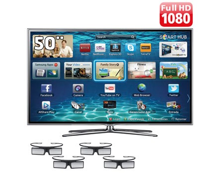 TV 50 Slim LED 3D Samsung S&eacute;rie 6 ES6900 UN50ES6900GXZD
