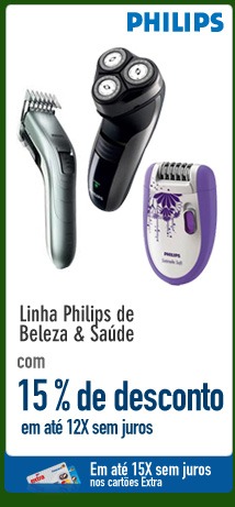 Linha Philips com 15% de Desconto