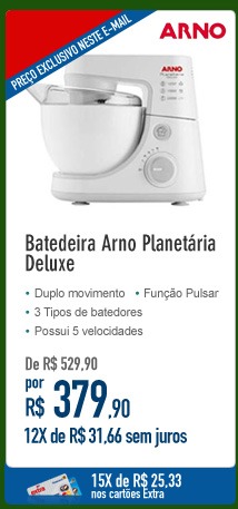 Batedeira Arno Planetária Deluxe