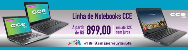 Linha de Notebooks CCE