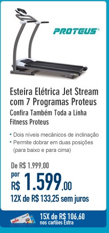Esteira Elétrica Jet Stream com 7 Programas Proteus