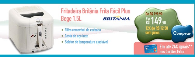 Fritadeira Britânia Frita Fácil Plus Bege 1,5L