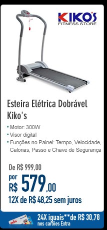 Esteira Elétrica Dobrável Kiko's