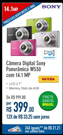 Camera Digital Samsung PL210 com 14.1MP e Zoom Óptico 10x