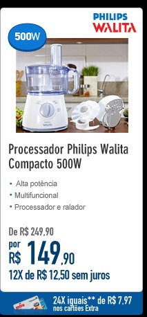 Processador Philips Walita Compacto 500W