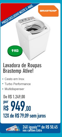 Lavadora de Roupas Brastemp Ative!
