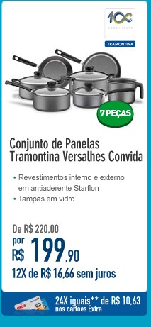 Conjunto de Panelas Tramontina Versalhes Convida