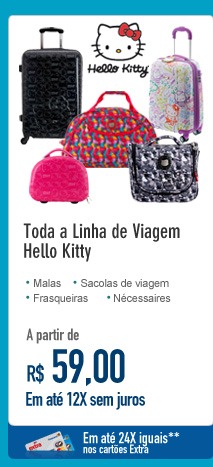 Toda a Linha de Viagem Hello Kitty