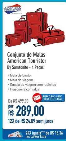 Conjunto de Malas American Tourister By Samsonite AT Country - 4 Peças