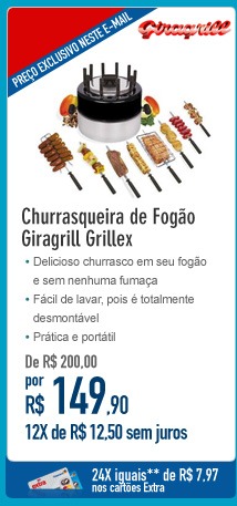 Churrasqueira de Fogão Giragrill Grillex