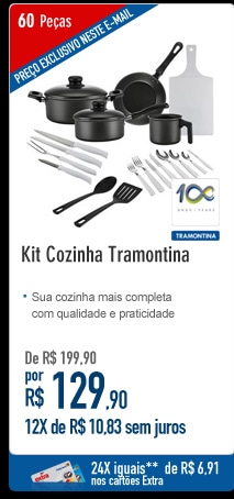 Kit Cozinha Tramontina com 60 Peças