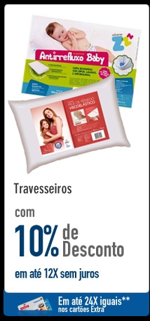 Travesseiros com 10% de Desconto