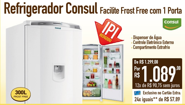 Refrigerador Consul Facilite Frost Free com 1 Porta
