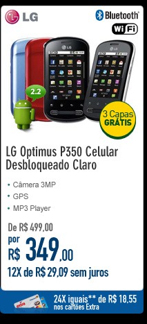 LG Optimus P350 Celular Desbloqueado Claro