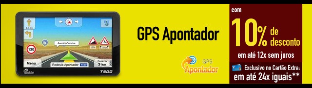 GPS Apontador com 10% de Desconto