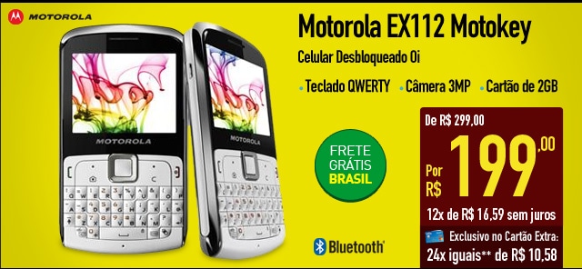 Motorola EX112 Motokey  Celular Desbloqueado Oi