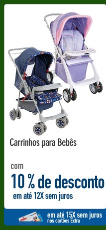 Carrinhos para Bebês com 10% de deconto