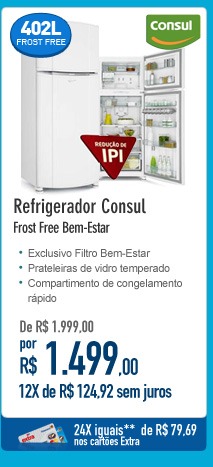 Refrigerador Consul Frost Free Bem-Estar