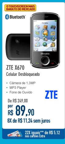 ZTE X670 Celular Desbloqueado
