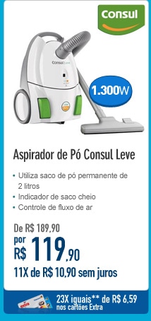 Aspirador de Pó Consul Leve