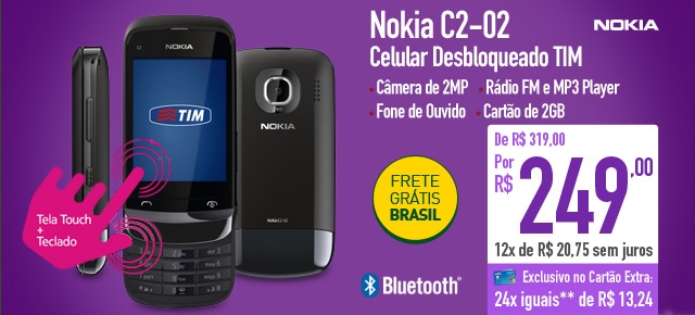 Nokia C2-02 Celular Desbloqueado TIM