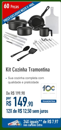 Kit Cozinha Tramontina com 60 Peças