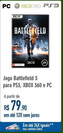 Jogo Battlefield 3 para PS3, XBOX 360 e PC