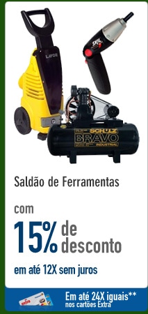 Saldão de Ferramentas com 15% de Desconto
