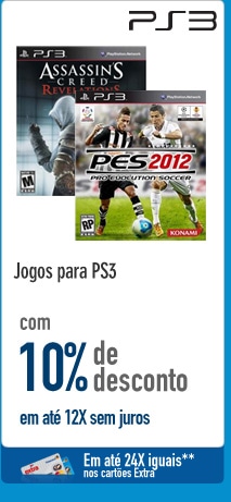 Jogos para PS3 com 10% de Desconto