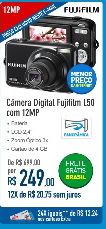 Câmera Digital Fujifilm L50 com 12MP