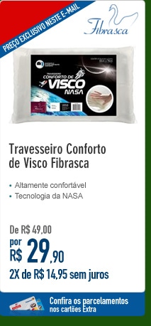 Travesseiro Conforto de Visco Fibrasca