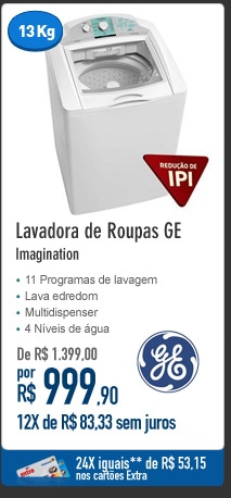 Lavadora de Roupas GE Imagination